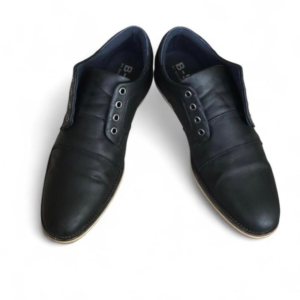 Bull Boxer B-52 Men’s Black Leather Oxford Size 10